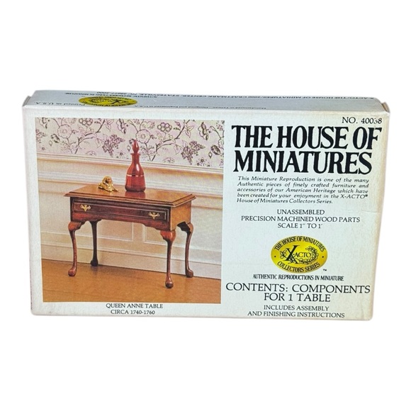 The House of Miniatures Queen Anne Table Model 40038 - Picture 2 of 6